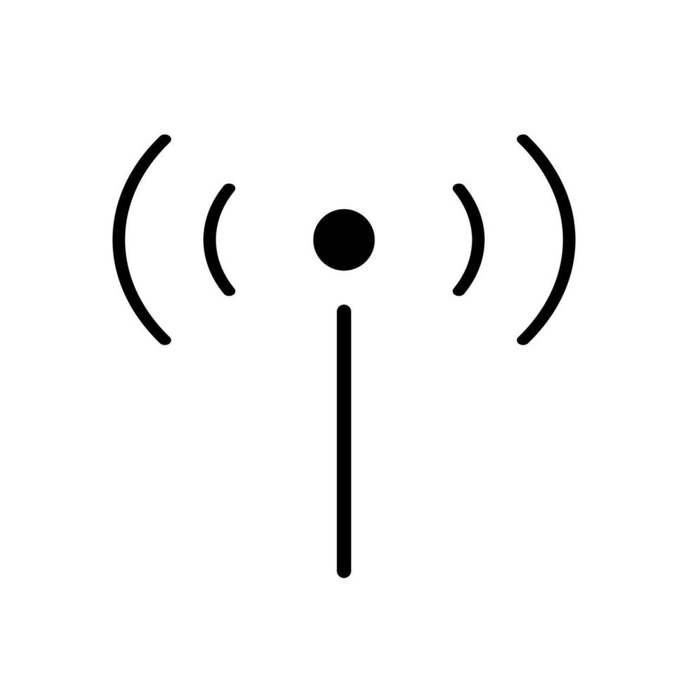 antena ícones para rádio ondas. celular. vetor. vetor
