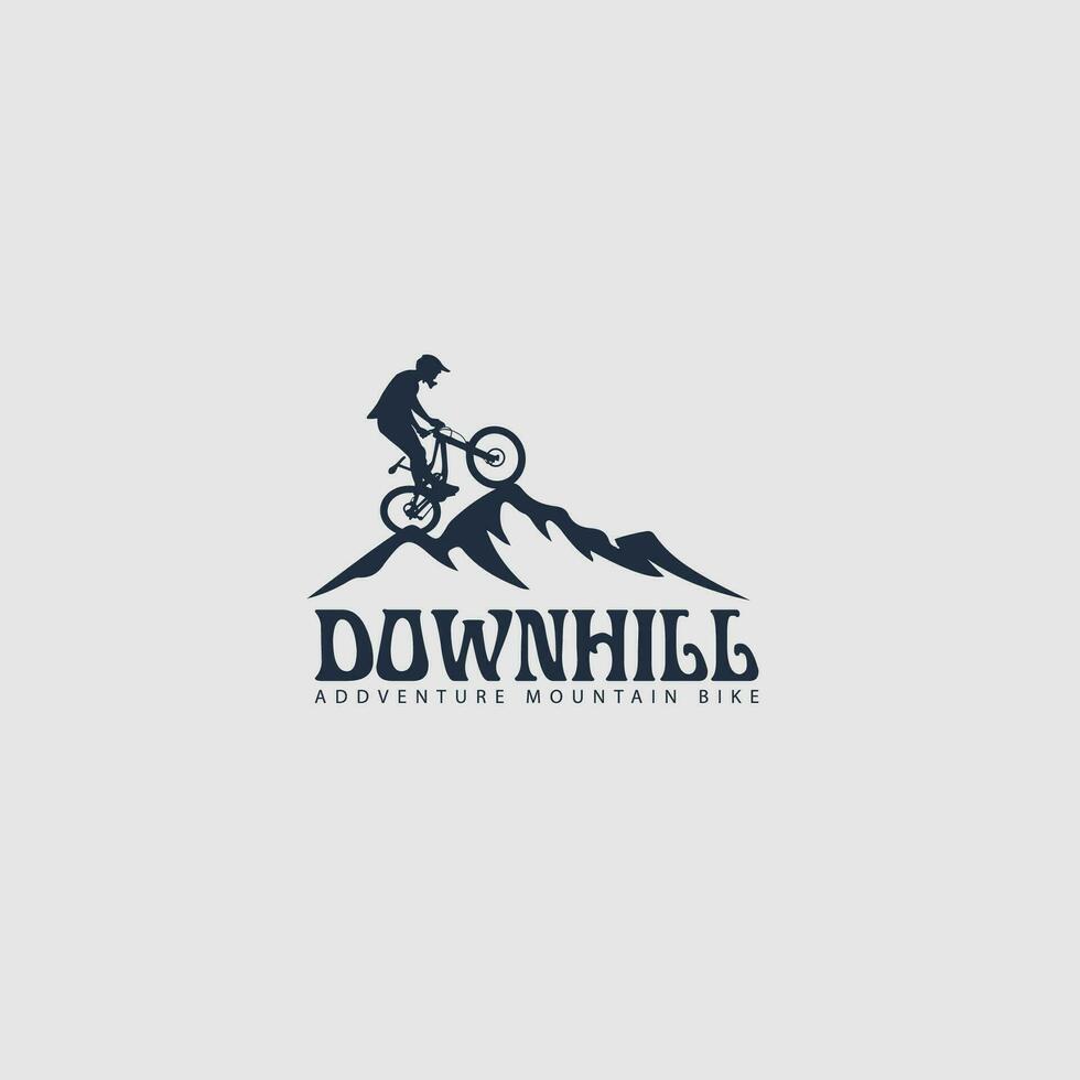 vetor de logotipo de mountain bike