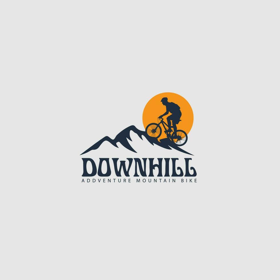 vetor de logotipo de mountain bike