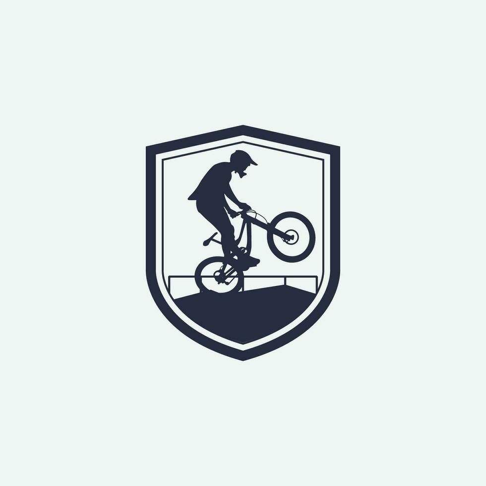 logotipo de mountain bike vetor