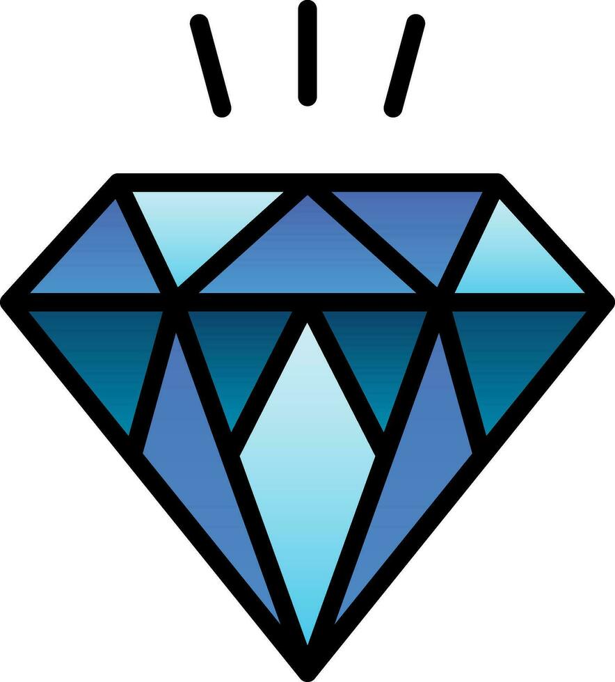 design de ícone de vetor de diamante