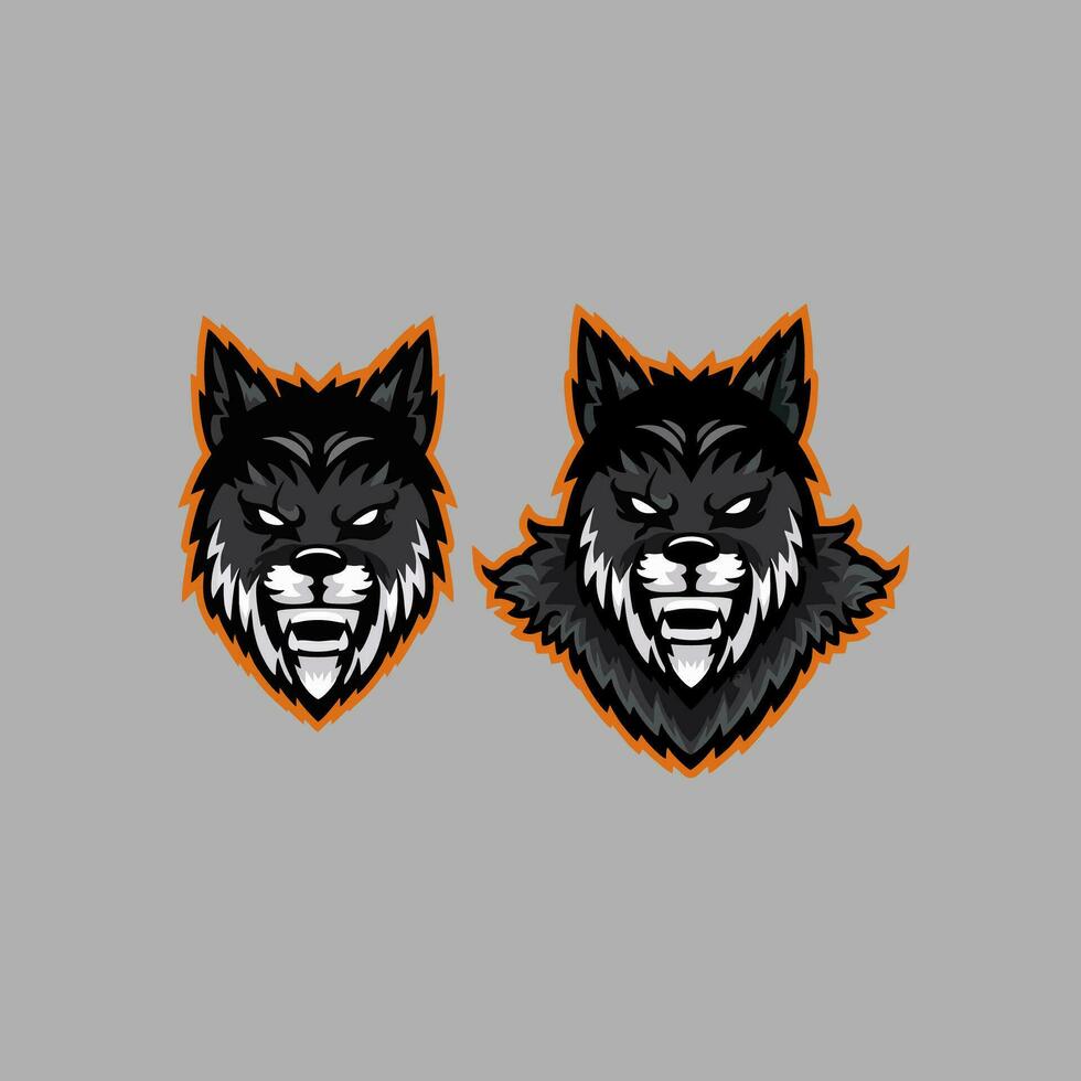 melhor ilustração do selvagem Lobo para mascote, logotipo ou adesivo vetor