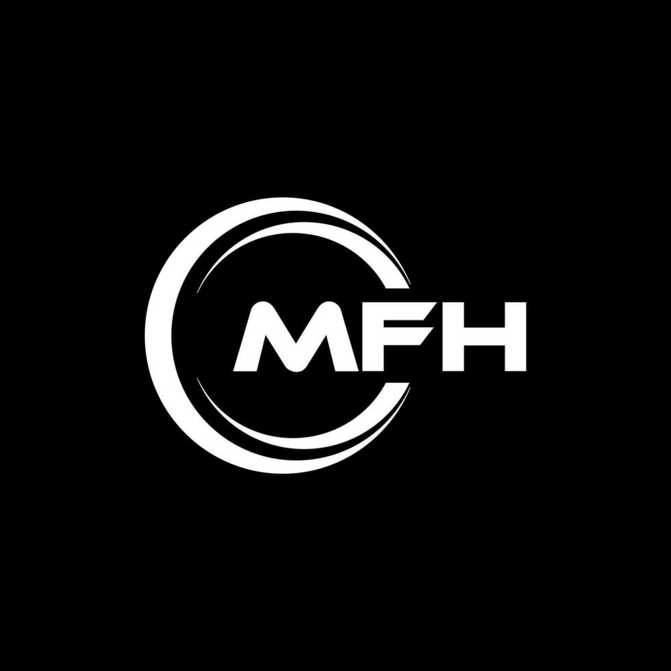 mfh logotipo projeto, inspiração para uma único identidade. moderno elegância e criativo Projeto. marca d'água seu sucesso com a impressionante isto logotipo. vetor