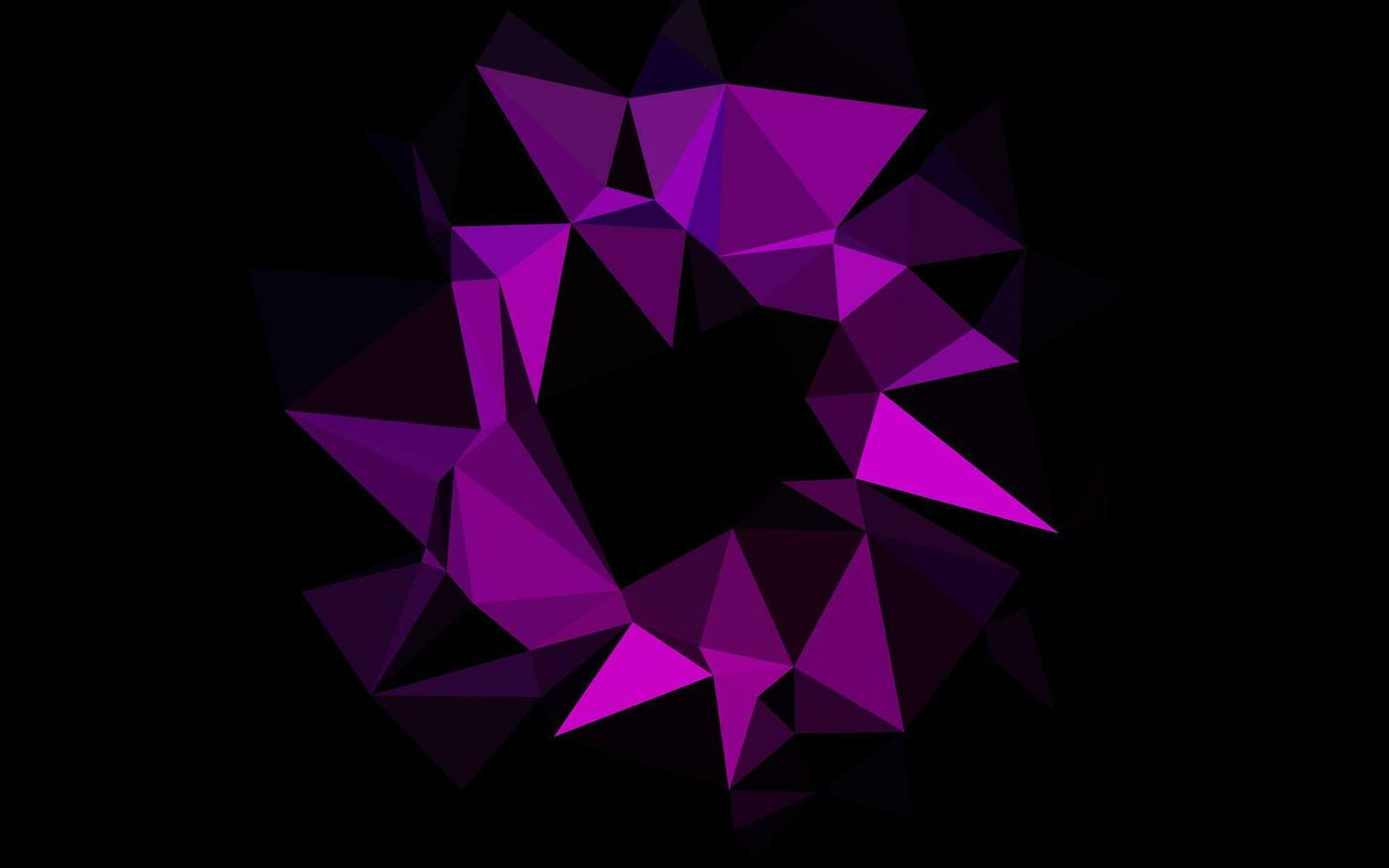 layout abstrato polígono vector roxo escuro.