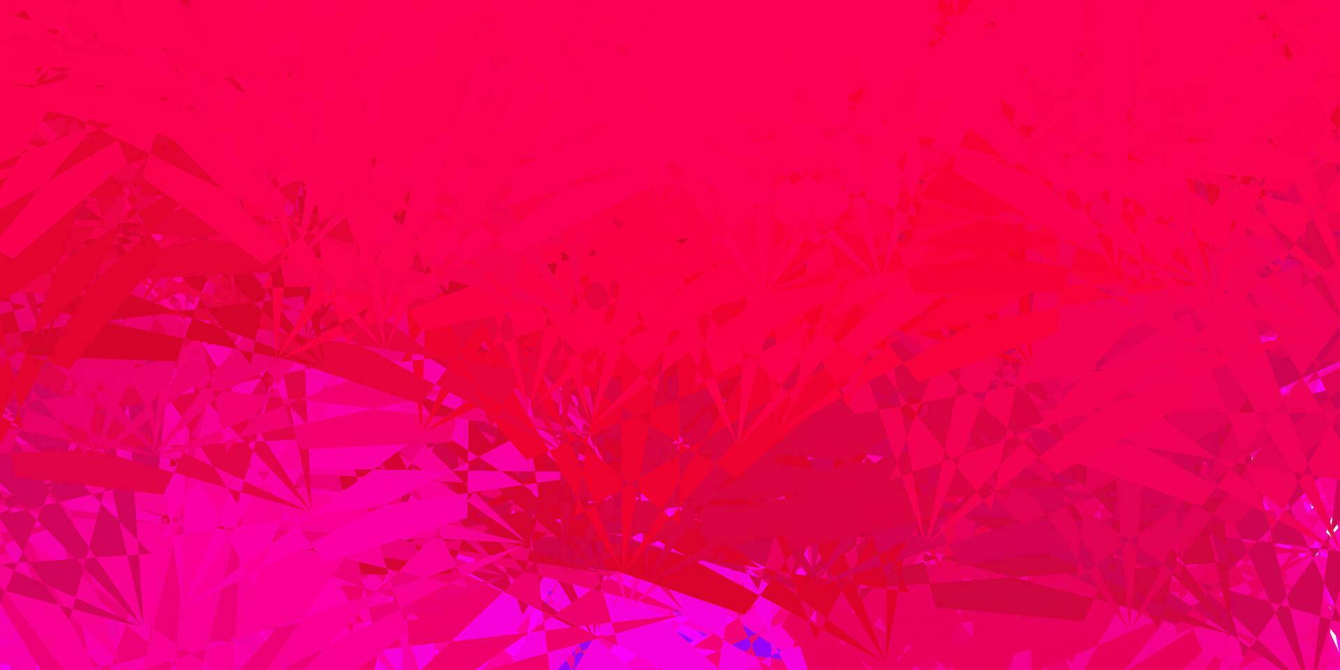 fundo vector rosa claro com triângulos.