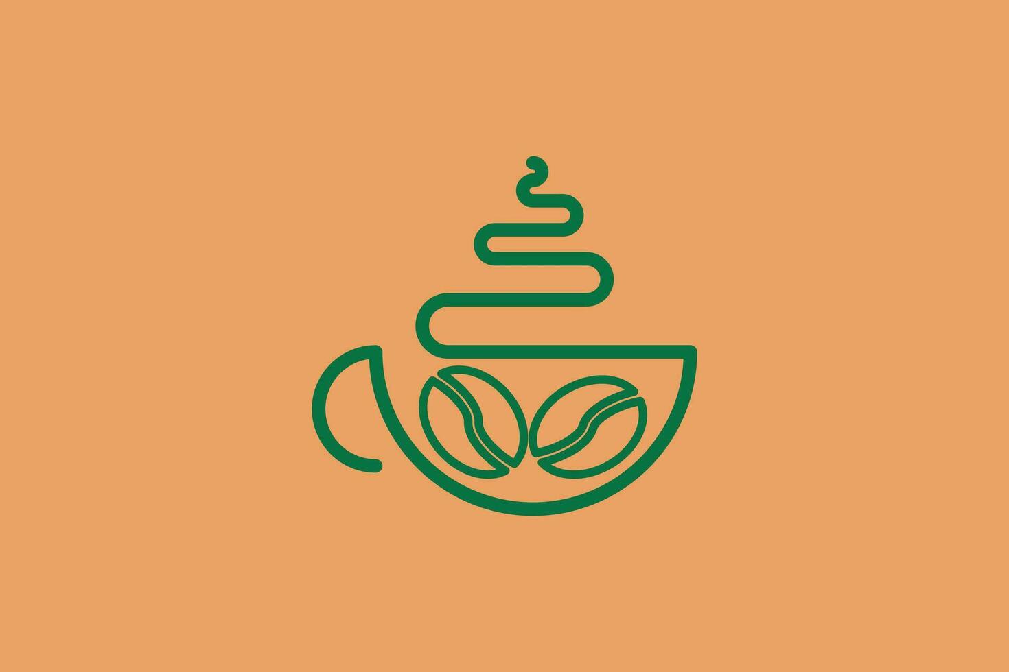 café logotipo Projeto vetor ilustração