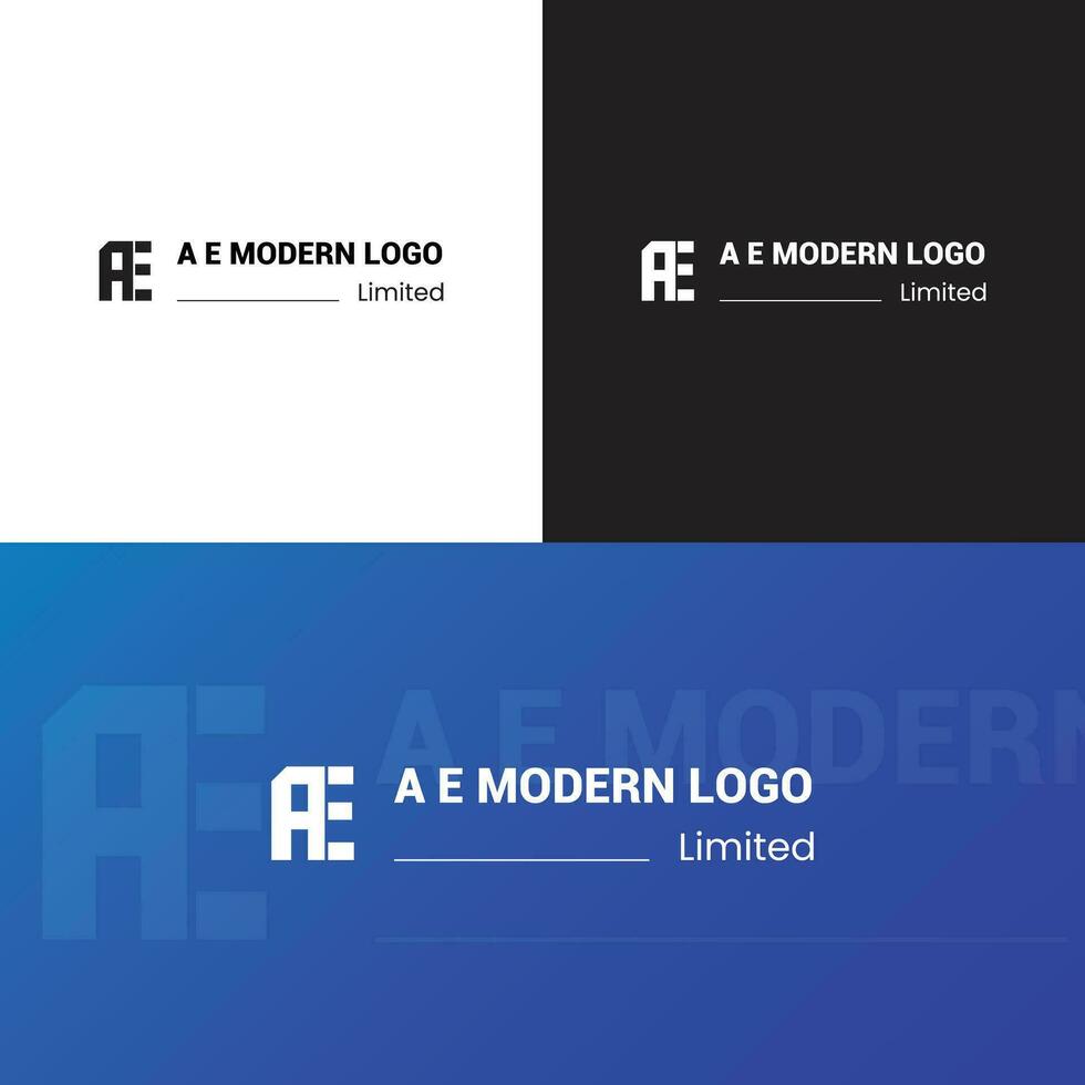 uma e moderno logotipo Projeto vetor