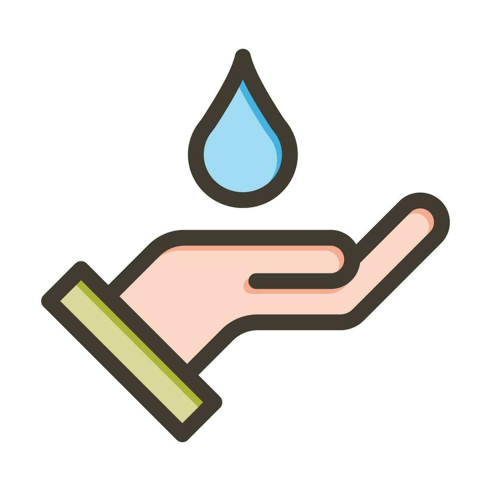 água escassez vetor Grosso linha preenchidas cores ícone para pessoal e comercial usar.
