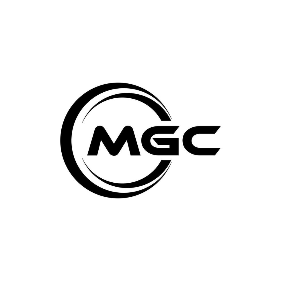 mgc logotipo projeto, inspiração para uma único identidade. moderno elegância e criativo Projeto. marca d'água seu sucesso com a impressionante isto logotipo. vetor