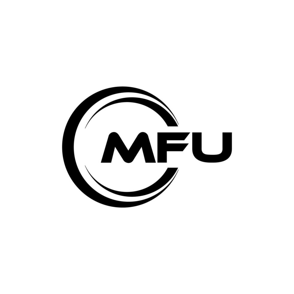 mfu logotipo projeto, inspiração para uma único identidade. moderno elegância e criativo Projeto. marca d'água seu sucesso com a impressionante isto logotipo. vetor