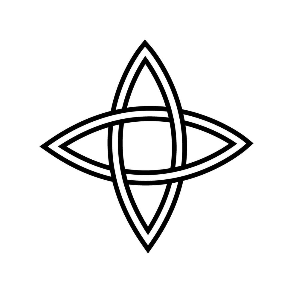 céltico nós ícone vetor. céltico sinais ilustração símbolo. céltico desenhos símbolo ou logotipo. vetor