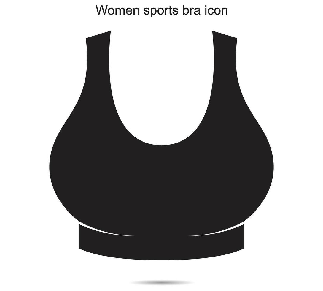 mulheres Esportes sutiã ícone, vetor ilustração.