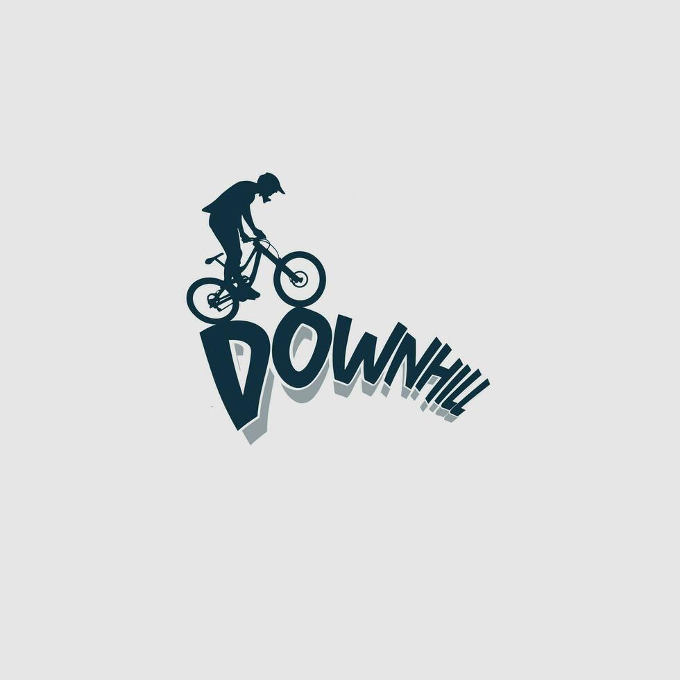 vetor de logotipo de mountain bike