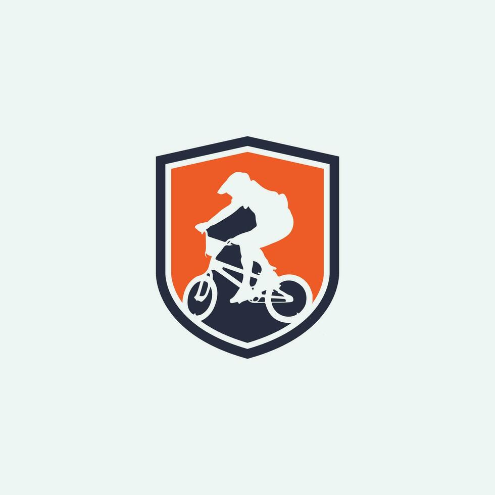 logotipo de mountain bike vetor