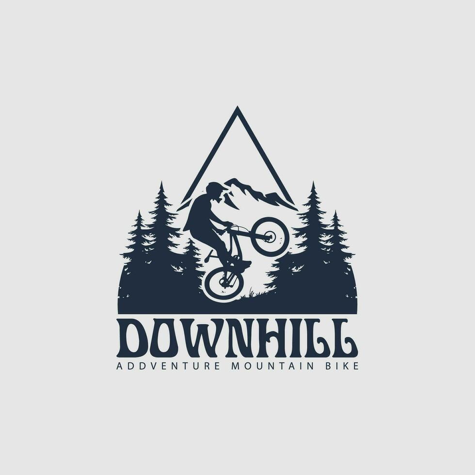 vetor de logotipo de mountain bike