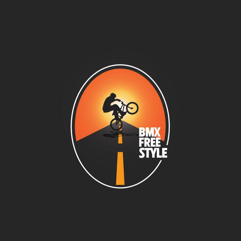 vetor de logotipo de mountain bike