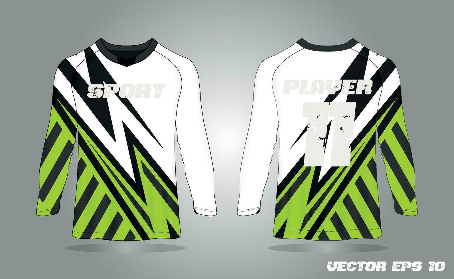 abstrato texturizado Esportes jérsei Projeto camiseta para corrida, futebol, jogos, motocross, ciclismo. brincar vetor Projeto modelo.