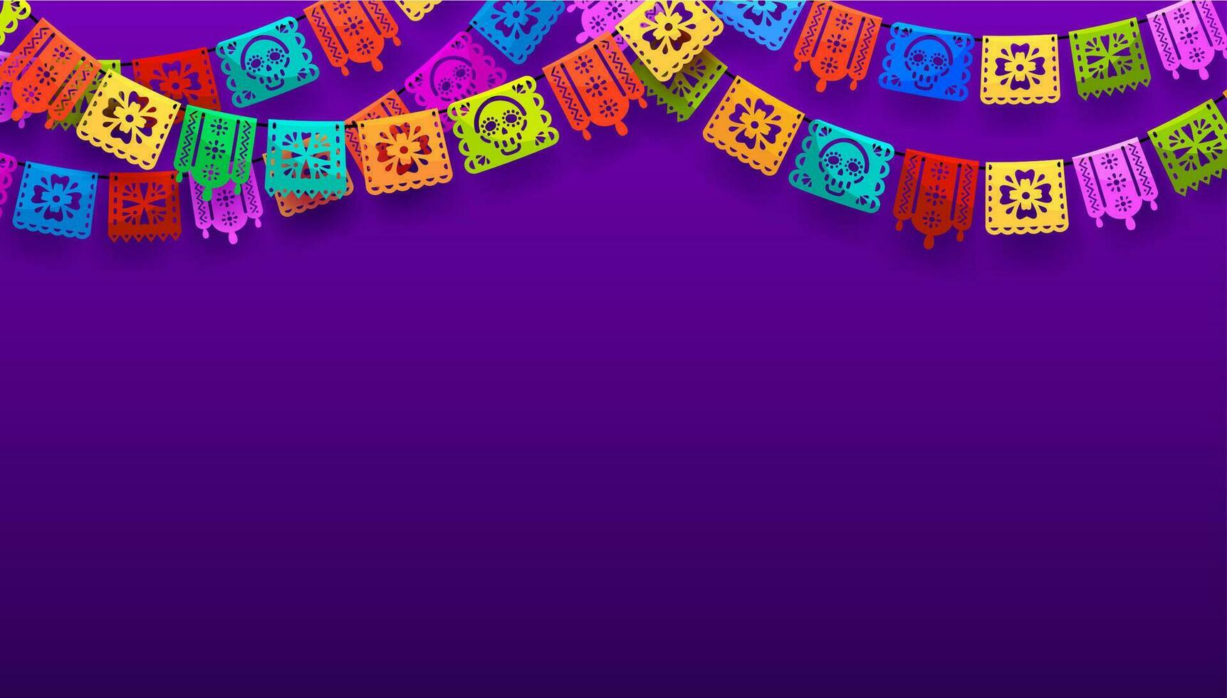 mexicano dia de los muertos feriado fundo vetor