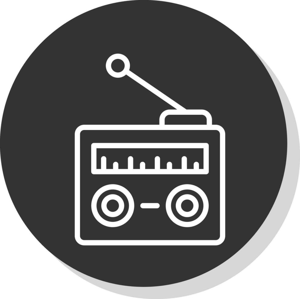 rádio vetor ícone Projeto