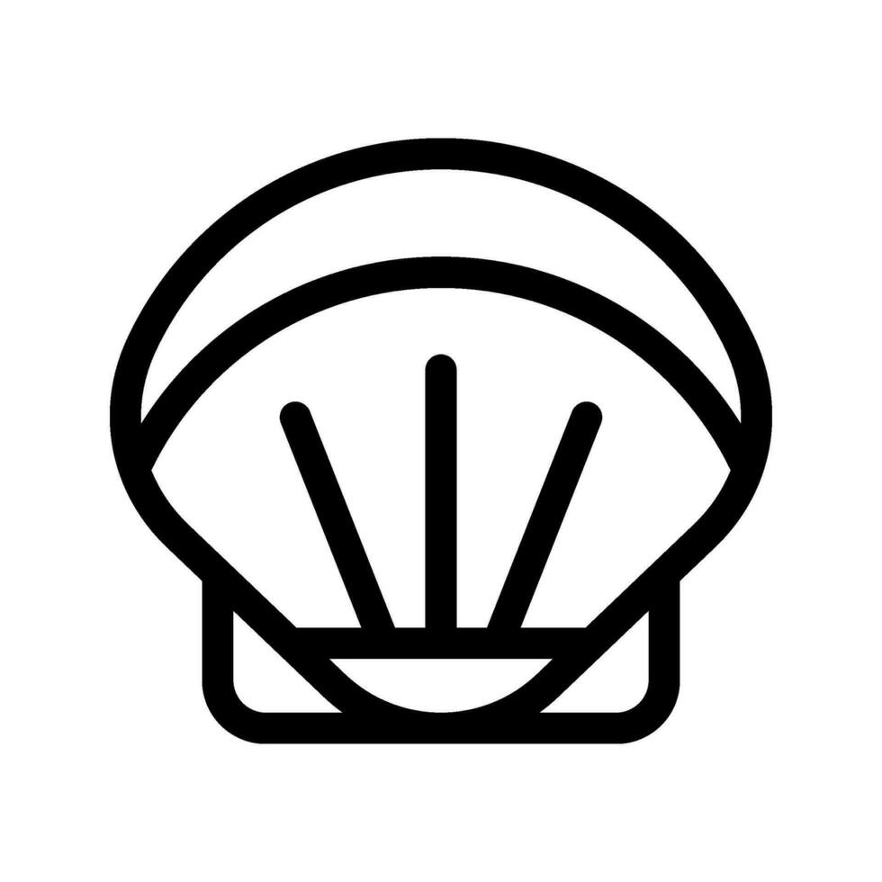 Concha ícone vetor símbolo Projeto ilustração