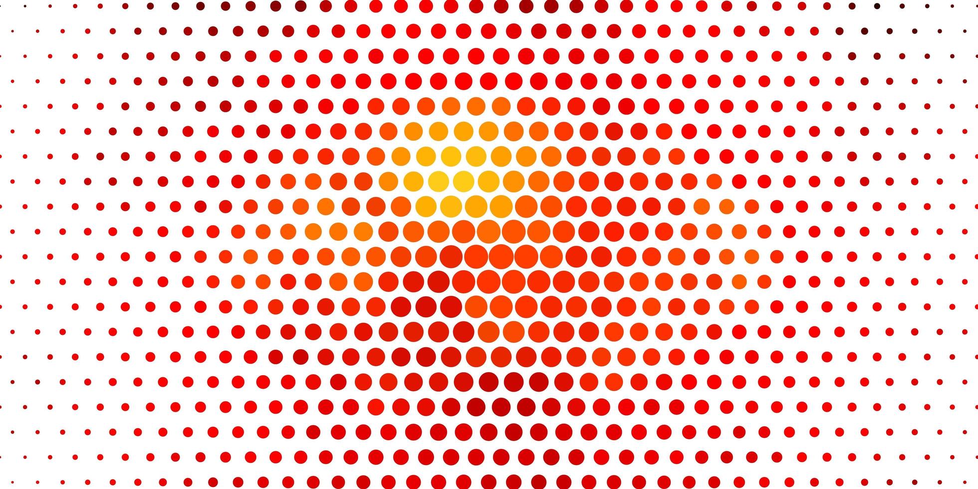 modelo de vetor laranja claro com círculos. discos coloridos abstratos em fundo gradiente simples. padrão para livretos, folhetos.