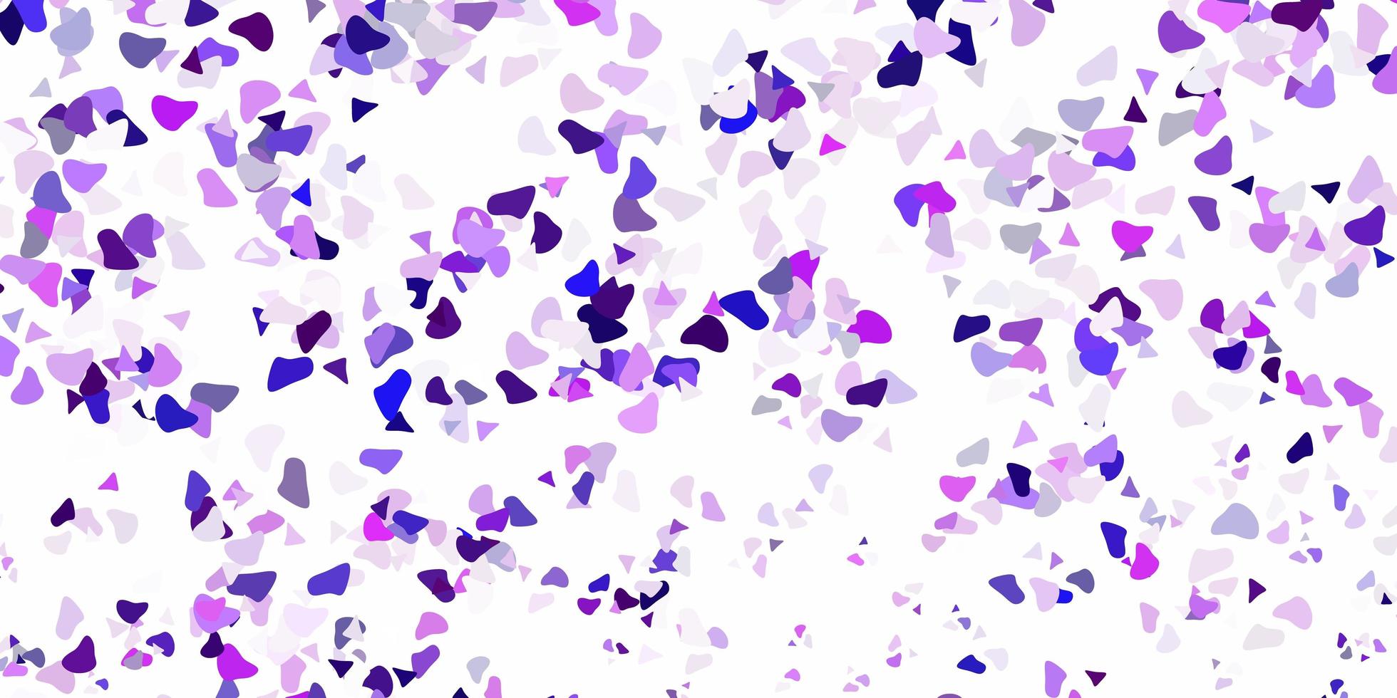 pano de fundo vector roxo claro com formas caóticas.