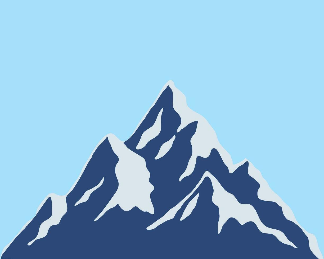 ilustração vetorial de montanhas vetor