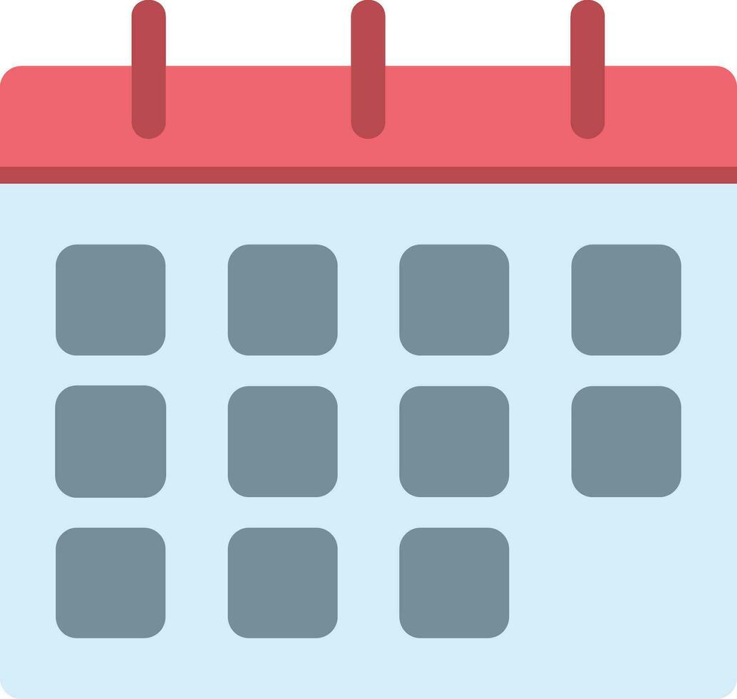 ícone plano de calendário vetor
