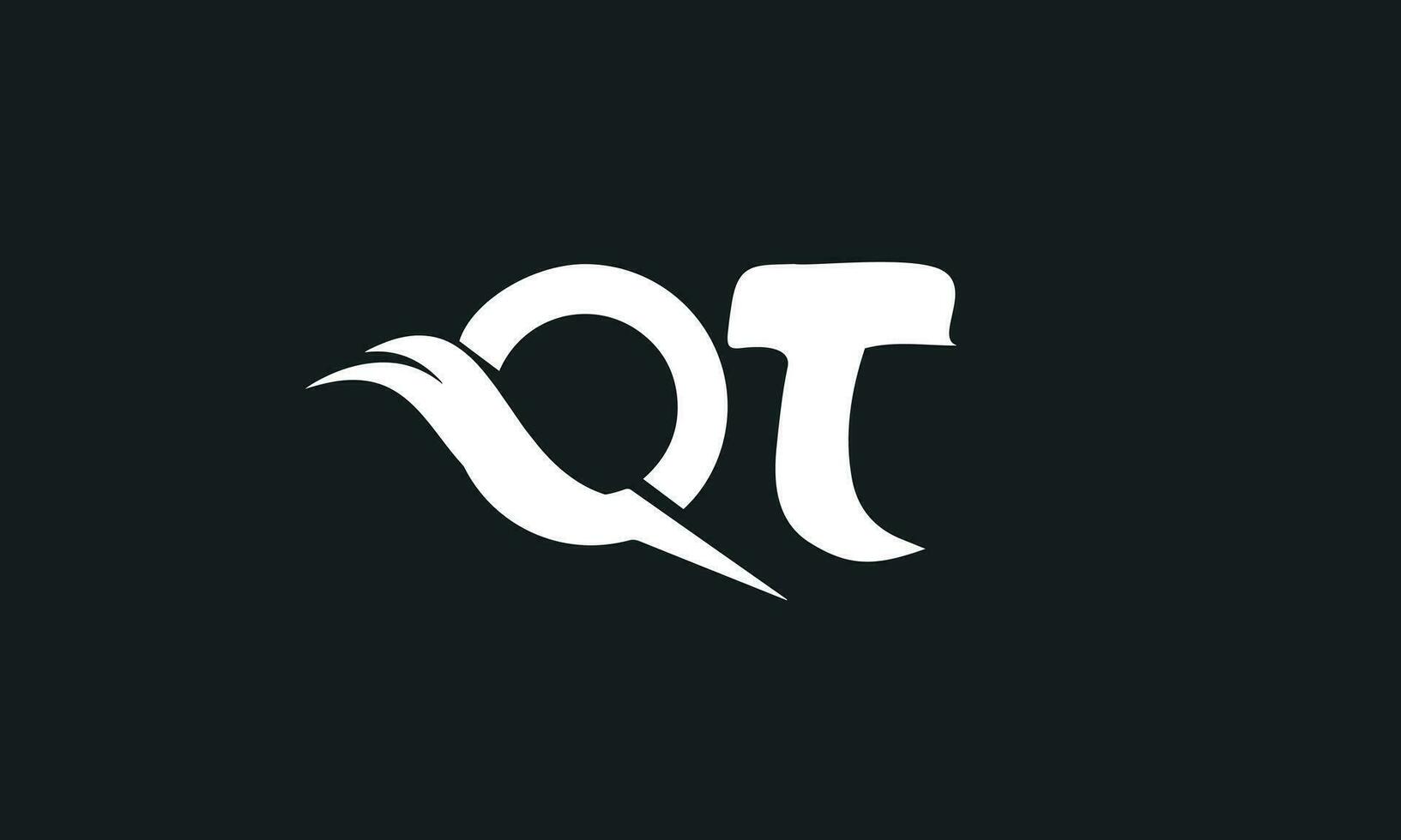 tq, qt, t, q abstrato cartas logotipo monograma vetor