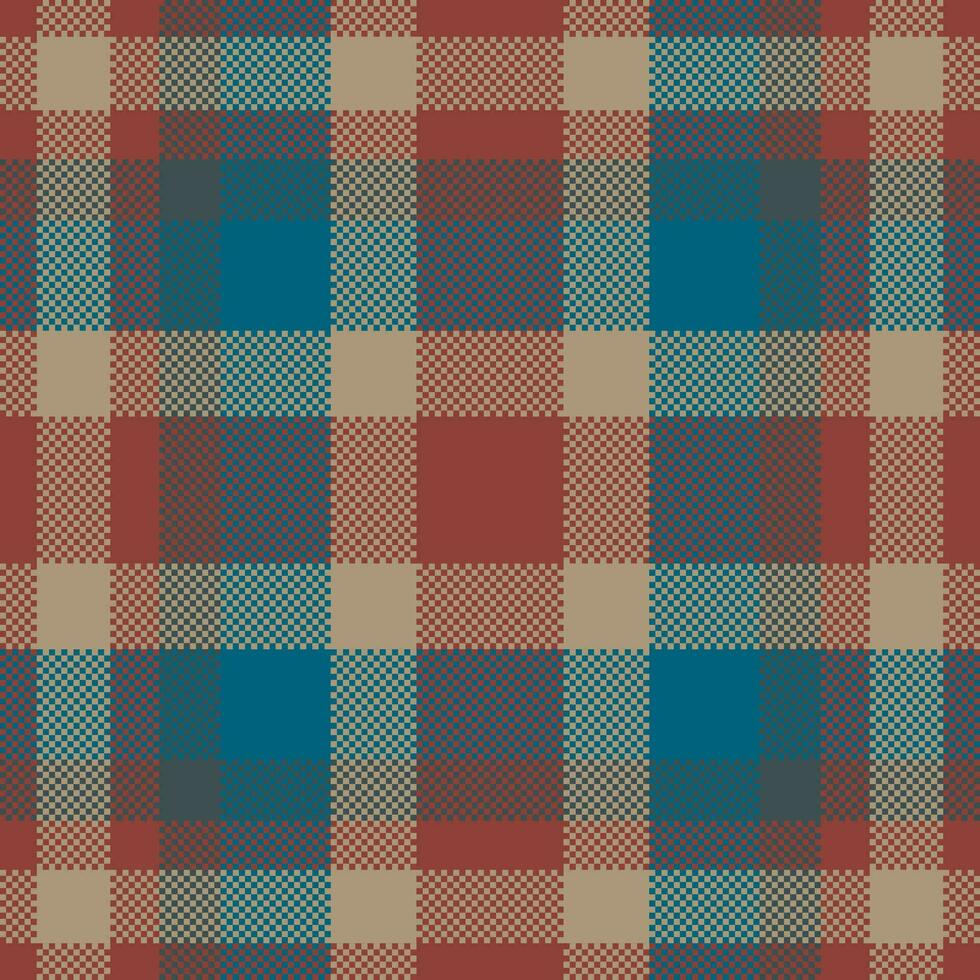 design de vetor de fundo de pixel. xadrez moderno padrão sem emenda. tecido de textura quadrada. têxtil escocês tartan. ornamento de madras de cor de beleza.