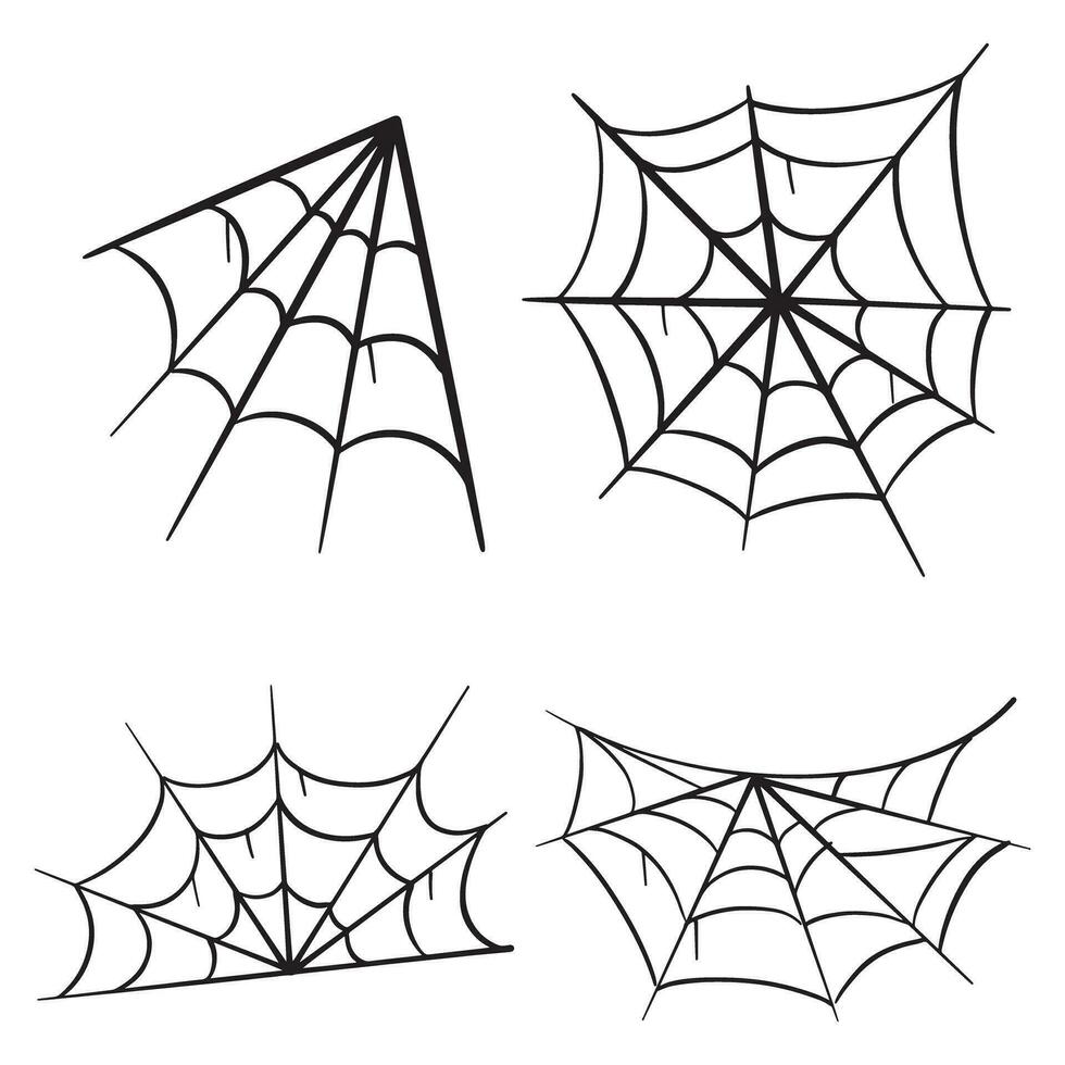 dia das Bruxas aranha rede clipart agrupar vetor