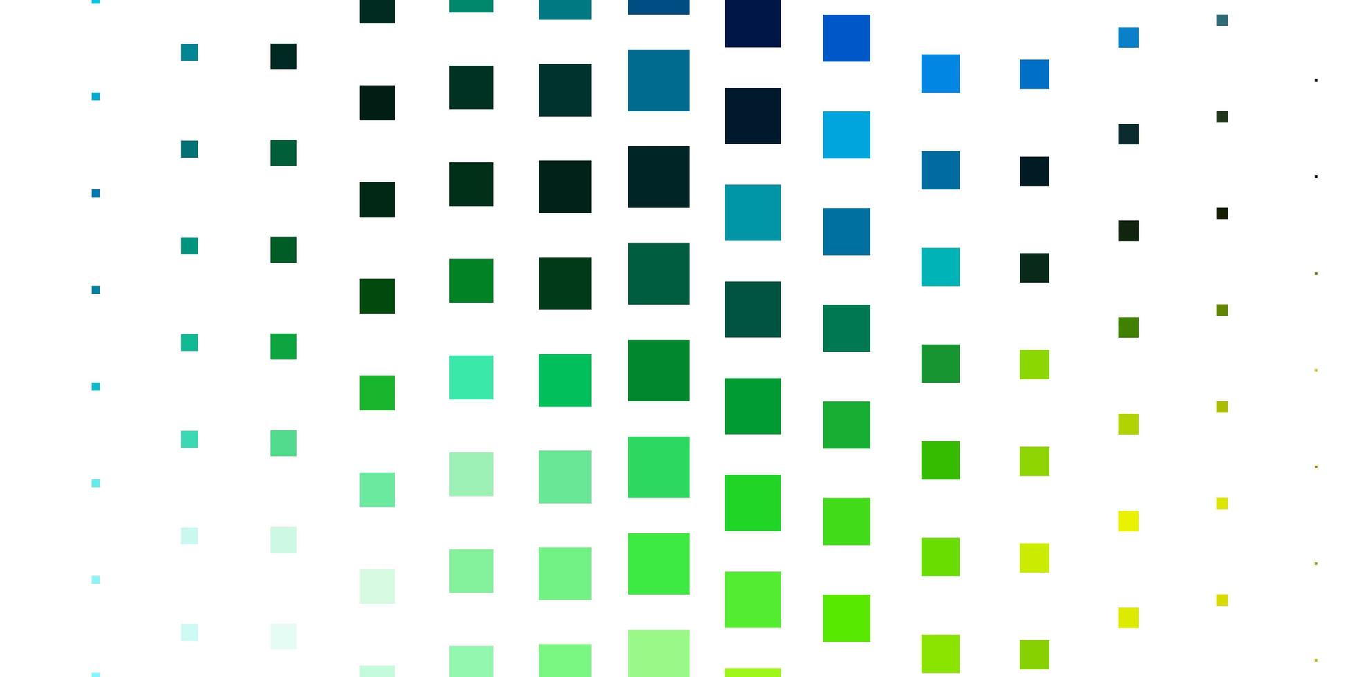 luz azul, verde vetor padrão em estilo quadrado. design moderno com retângulos em estilo abstrato. padrão para sites, páginas de destino.