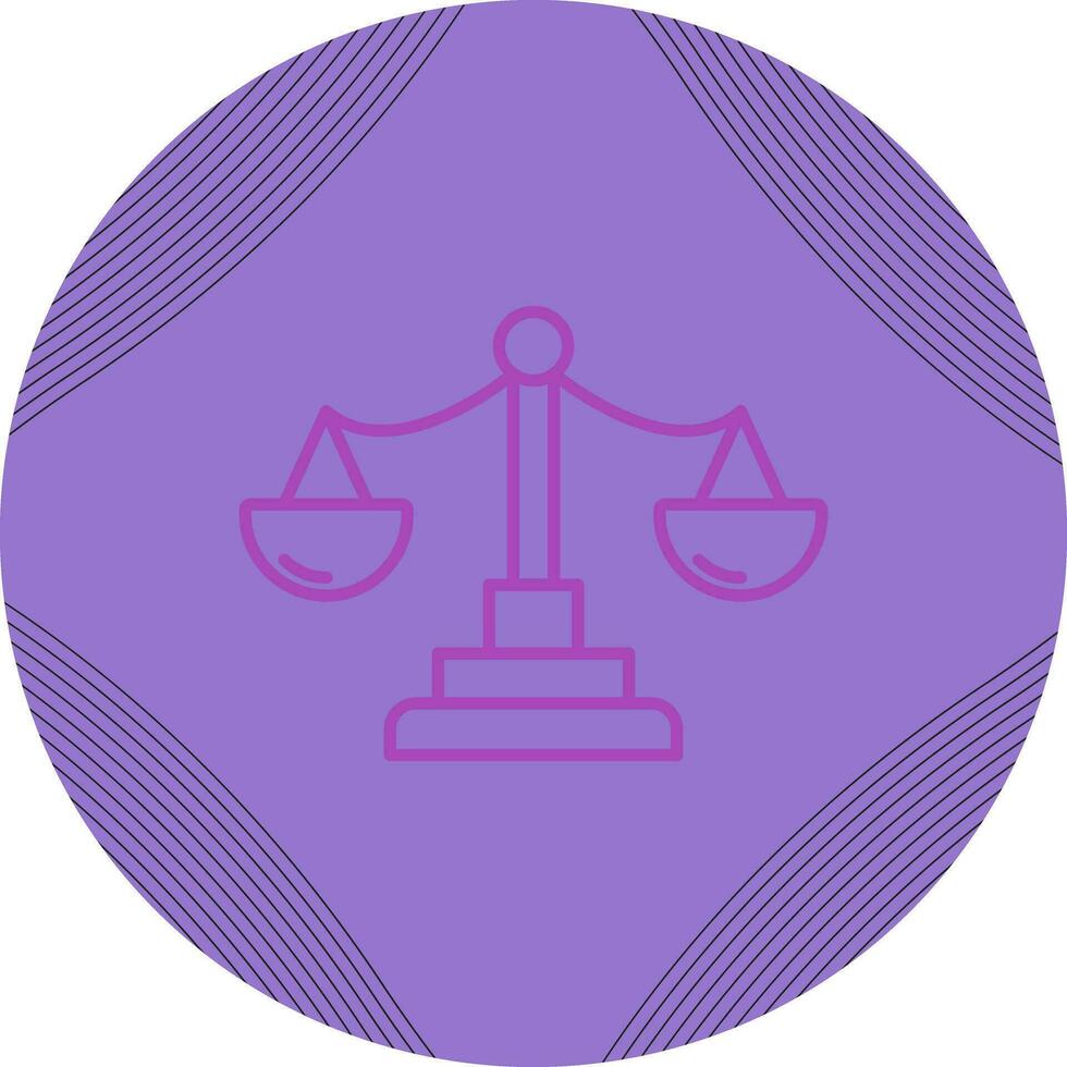 ícone de vetor de escala de justiça
