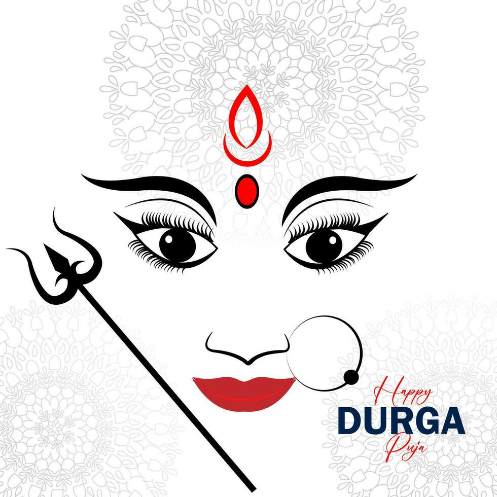 feliz durga puja fundo Projeto vetor