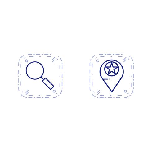 Conjunto de vetor SEO Search Engine Optimization Icons