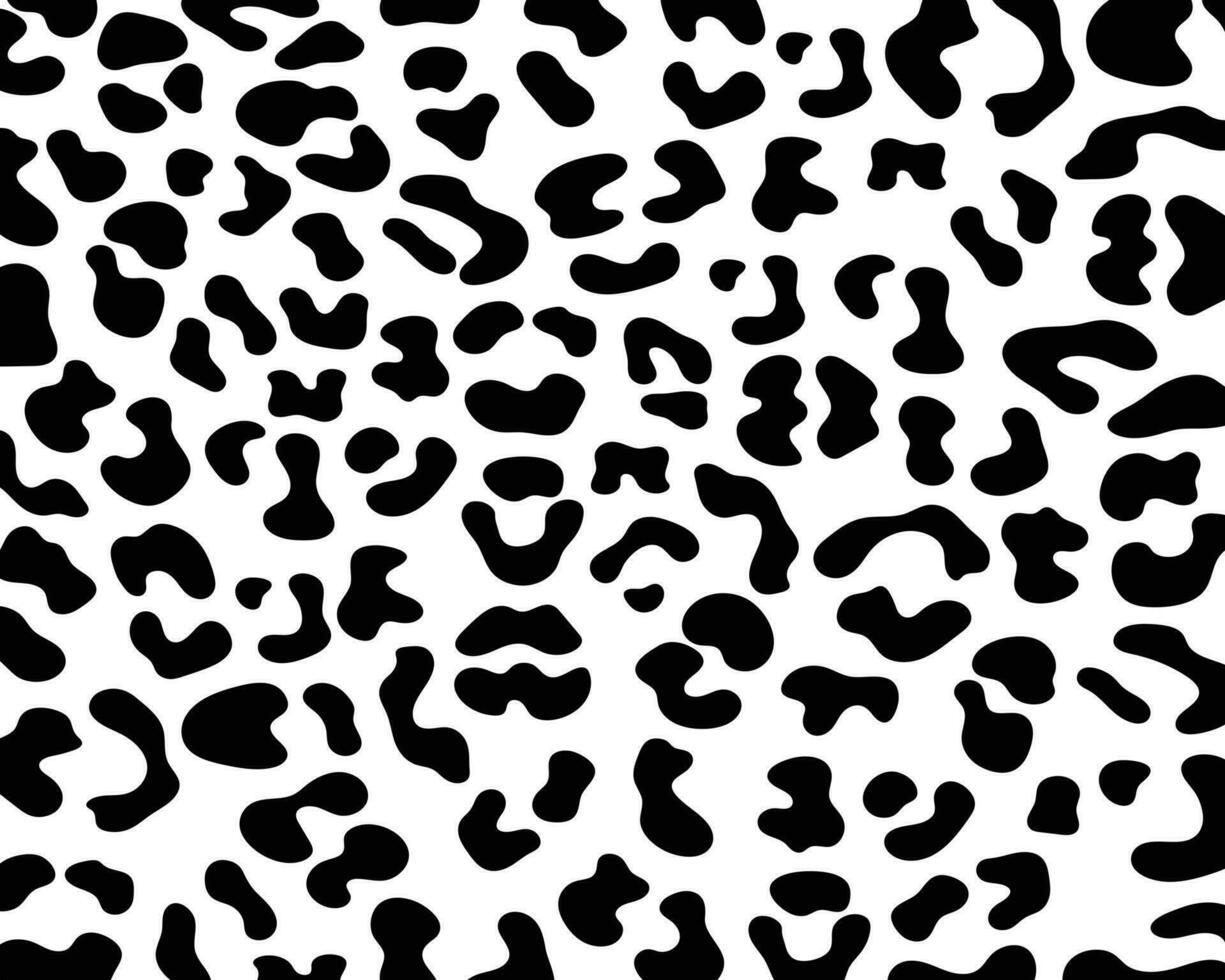 leopardo Preto pontos padronizar desatado em uma branco fundo clássico Projeto. vetor
