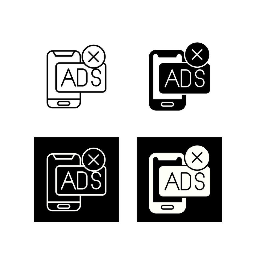 ícone de vetor de bloco de anúncios