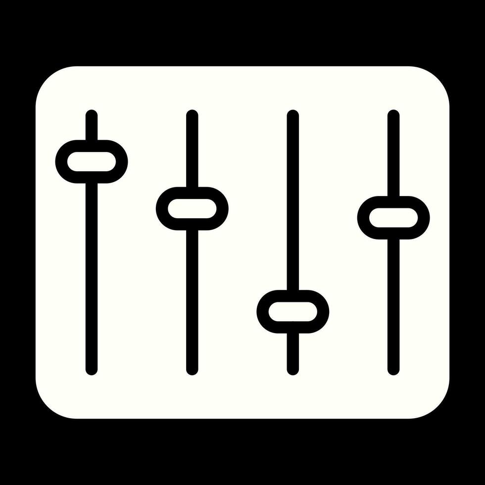 ícone de vetor de equalizador