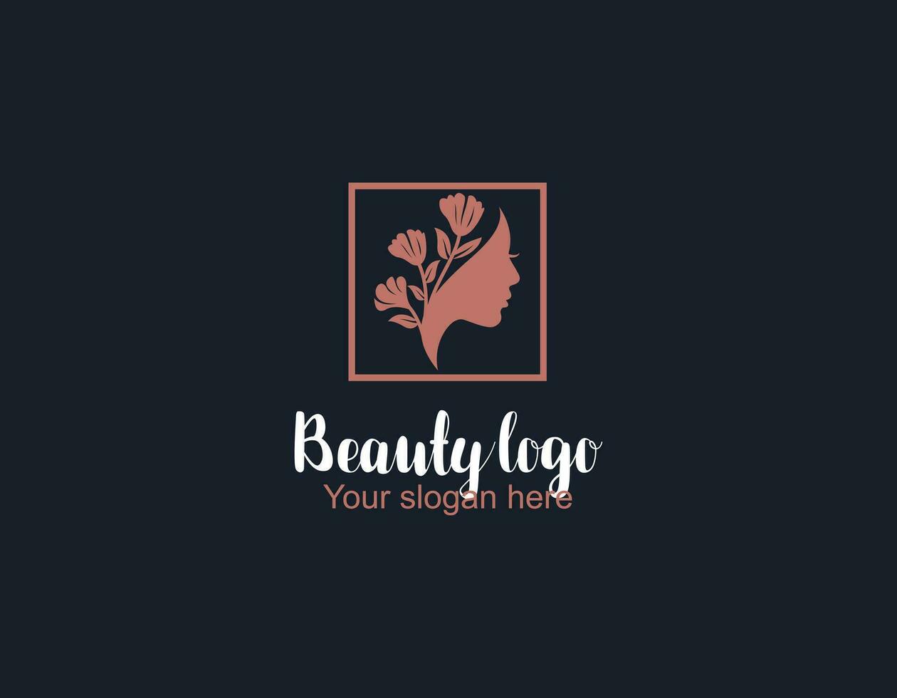 flor beleza logotipo Projeto inspiração para salão spa pele Cuidado e produtos beleza vetor