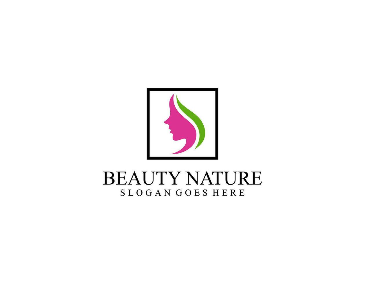 natural mulheres logotipo para beleza salão, spa, Cosmético, e pele Cuidado. luxo feminino modelo. vetor