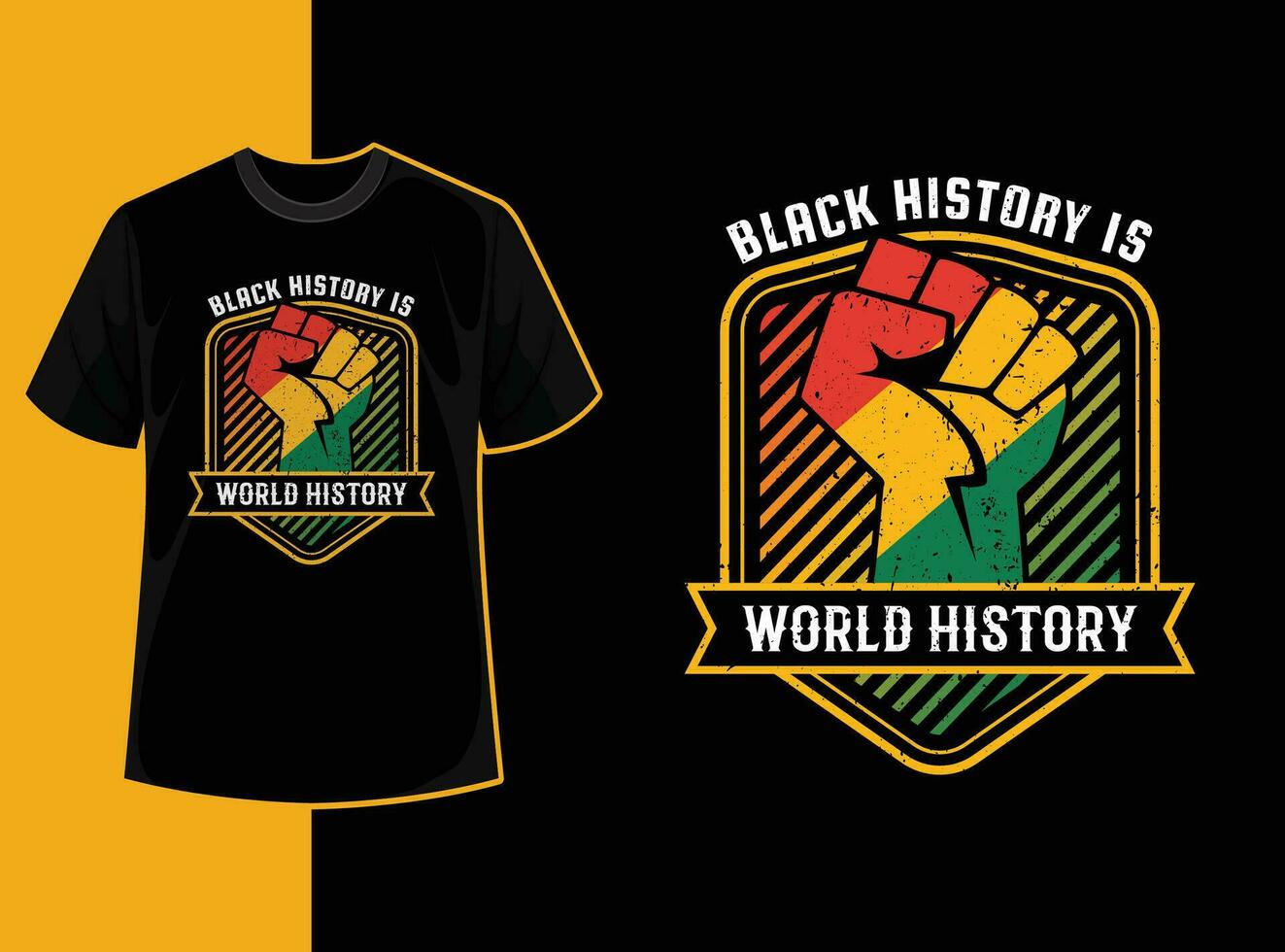 tipografia vintage Preto história mês t camisa Projeto com Preto história citar e vetor forma