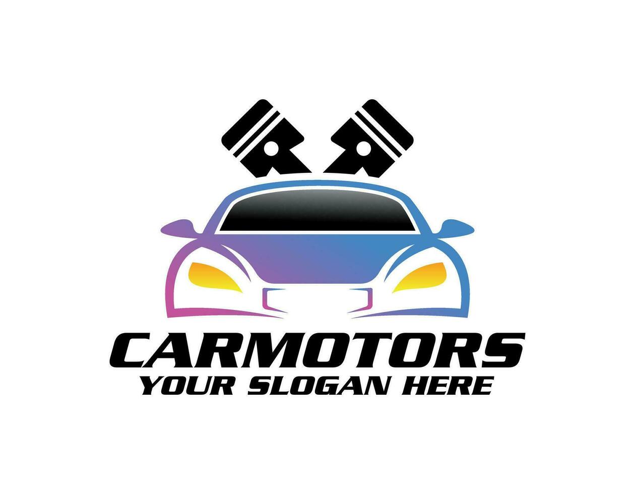 logotipo da silhueta do carro vetor