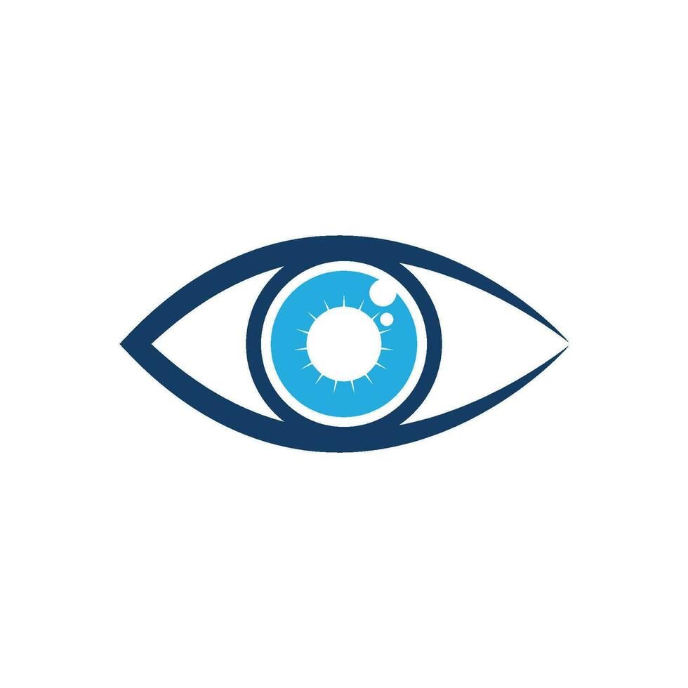 design de logotipo de vetor para cuidados com os olhos