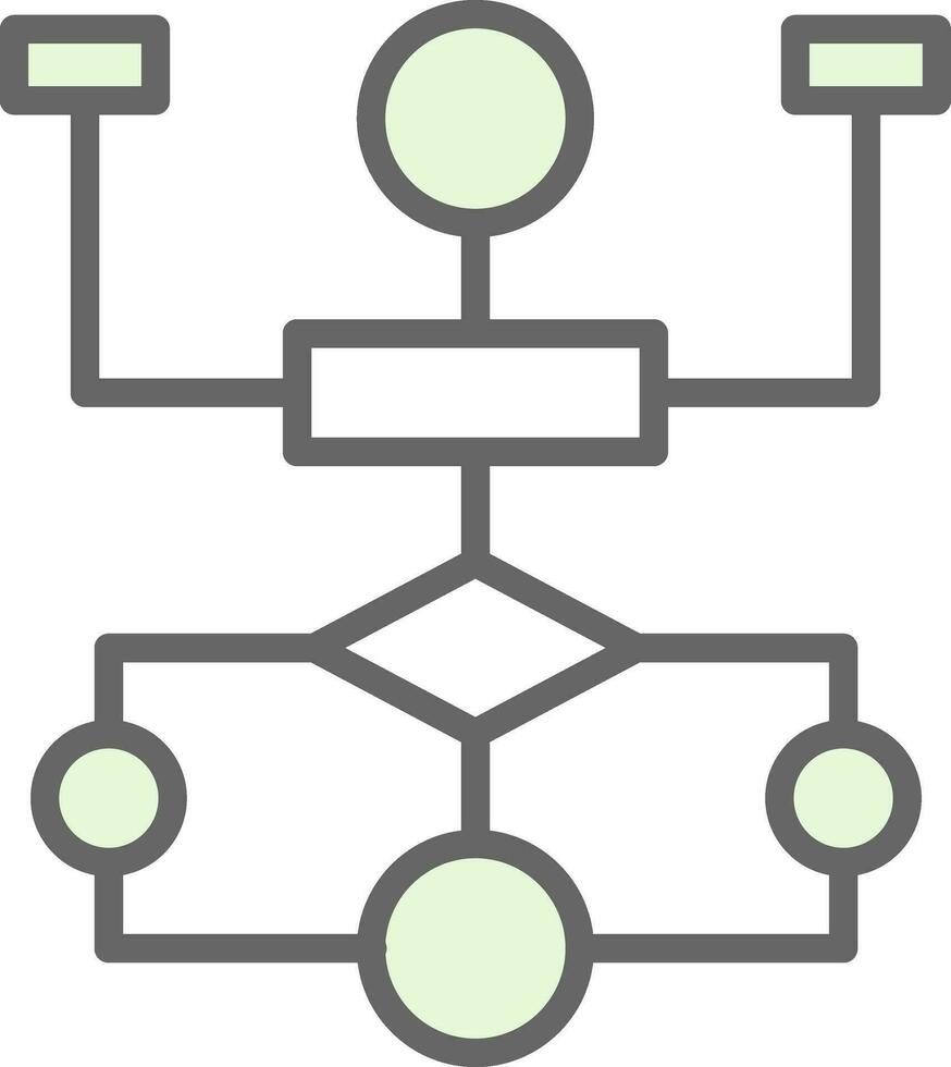 fluxo gráfico vetor ícone Projeto