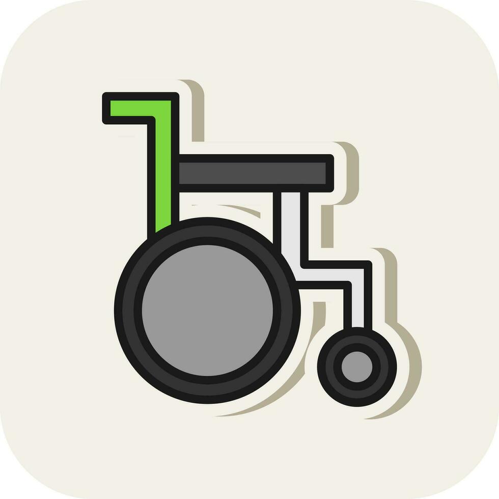 design de ícone de vetor de cadeira de rodas