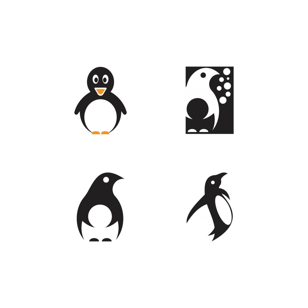 vetor do logotipo do pinguim