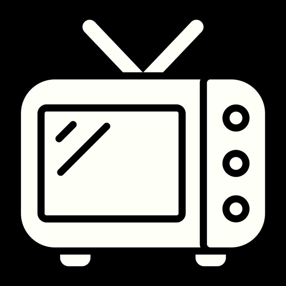 ícone de vetor de televisão