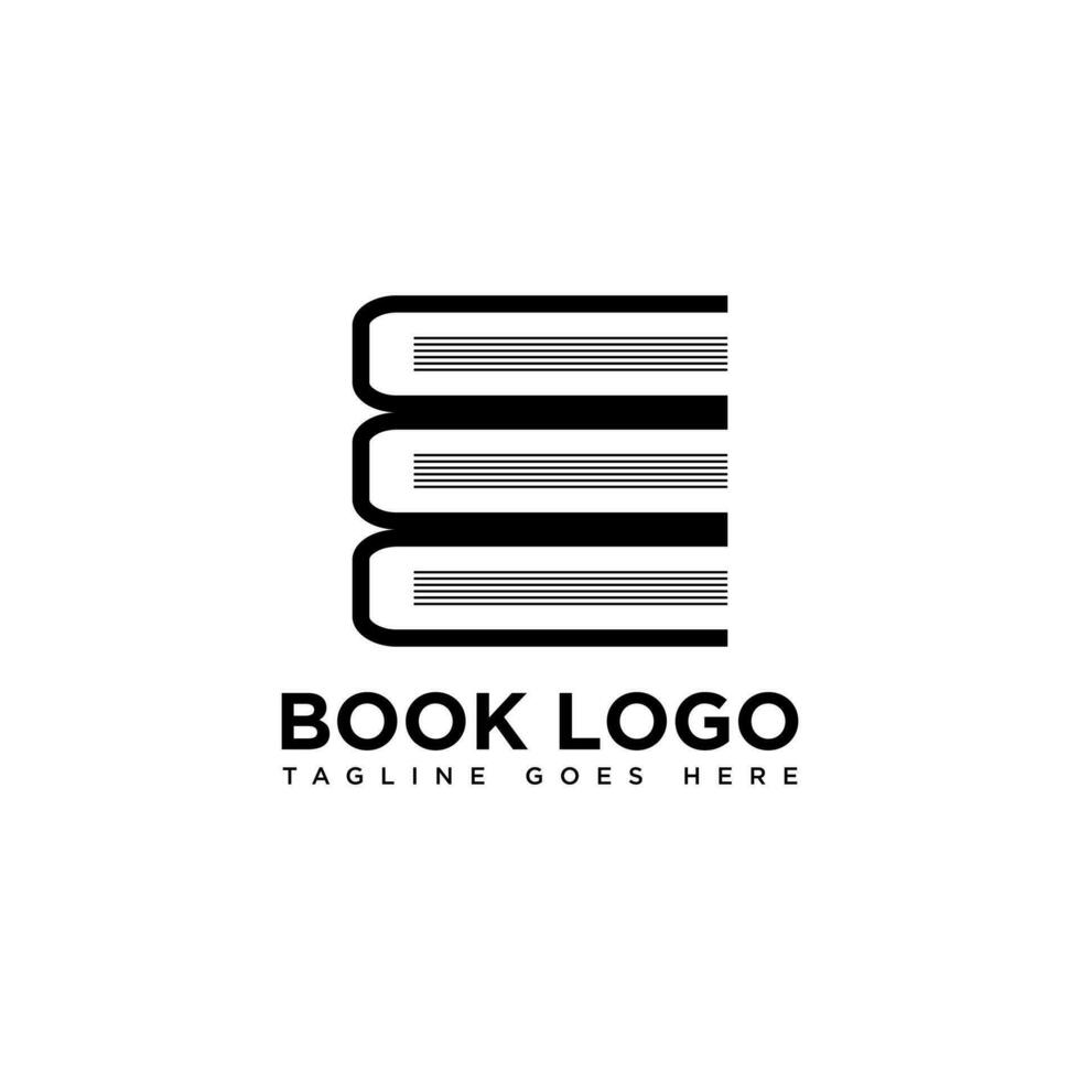 livro logotipo Projeto. isolado dentro branco fundo. livro ícone. moderno Projeto. vetor ilustração