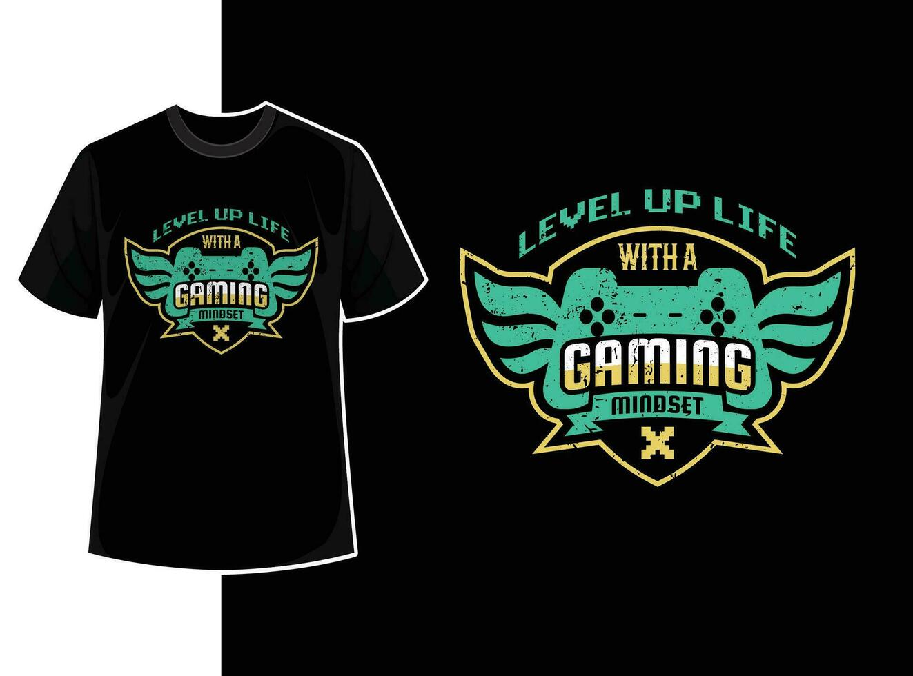 vintage tipografia jogos t camisa modelo Projeto com criativo motivação citar e vetor forma