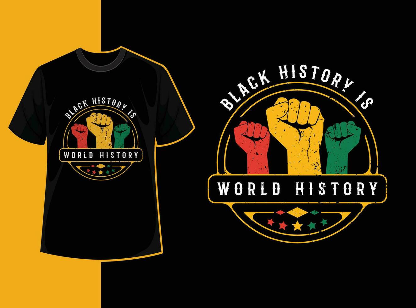 tipografia vintage Preto história mês t camisa Projeto com Preto história citar e vetor forma